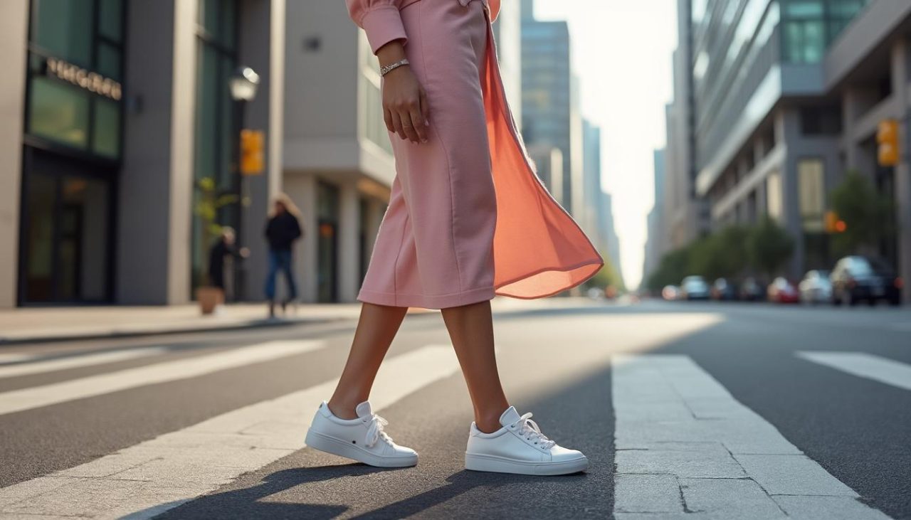 découvrez comment associer des baskets blanches avec une robe chic pour un look tendance et élégant. astuces mode pour éviter le fashion faux pas et réussir votre tenue avec style.